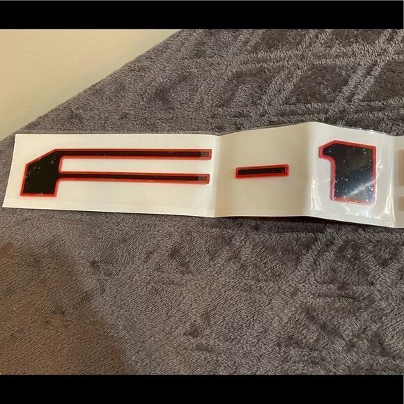 Ford F-150 Tailgate Insert letters Black and Red NWT - Picture 7 of 11